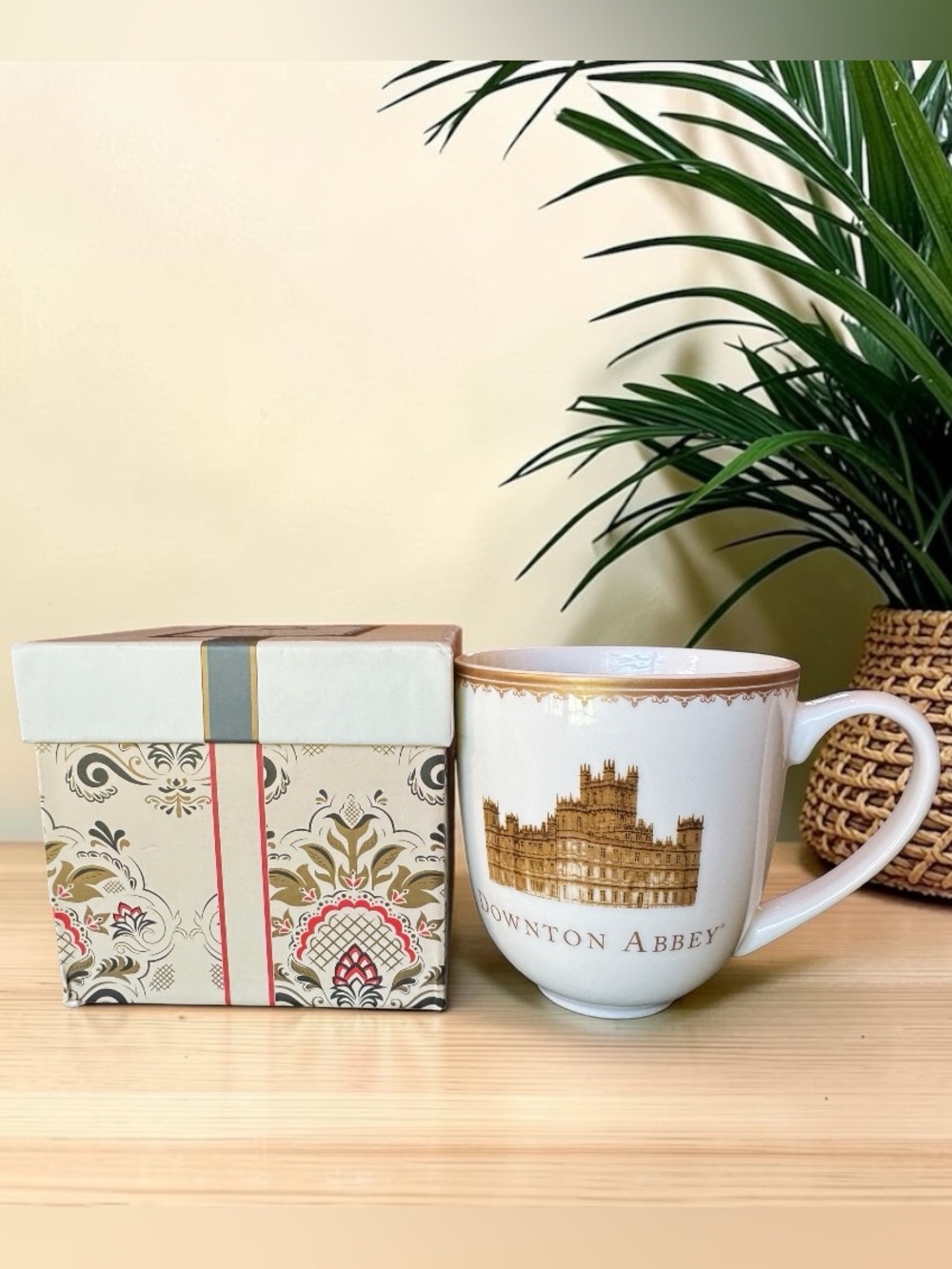 Downton Abbey World Market 2014 Black Friday Giveaway Ceramic Mug with Box